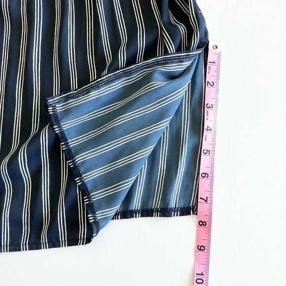 Loft Outlet Blue and White Striped Dress, Extra Extra Small Petite - Picture 7 of 9